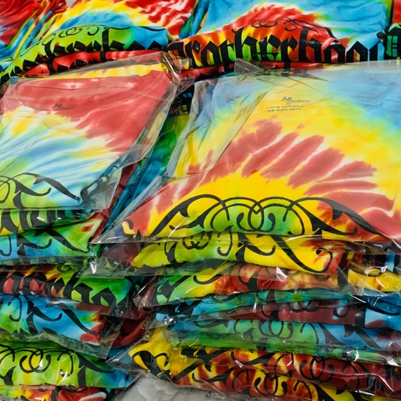 NWOT - Men’s Tie-Dye T-Shirt,100% Cotton.Size:L, SD Products,Brotherhood print. - Picture 8 of 8